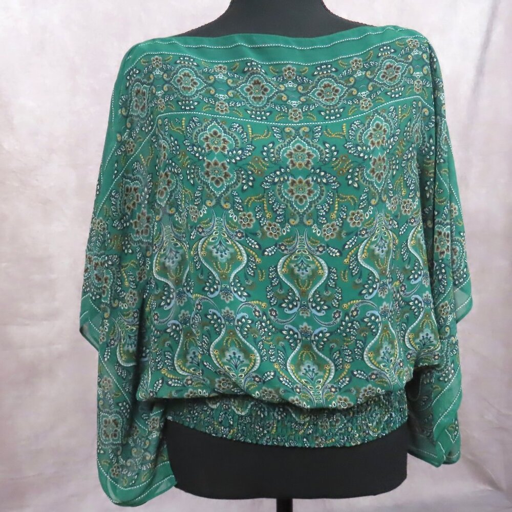 Max Studio Split Sleeve Scarf Top